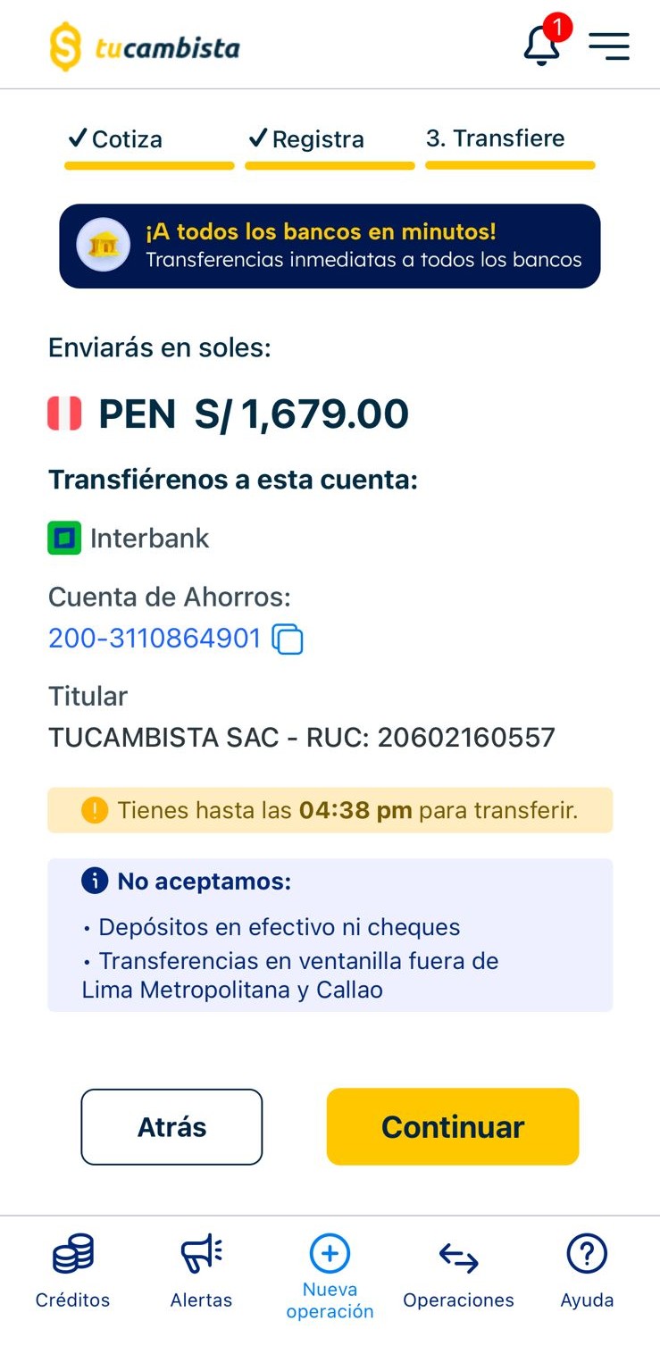 Transferencia bancaria