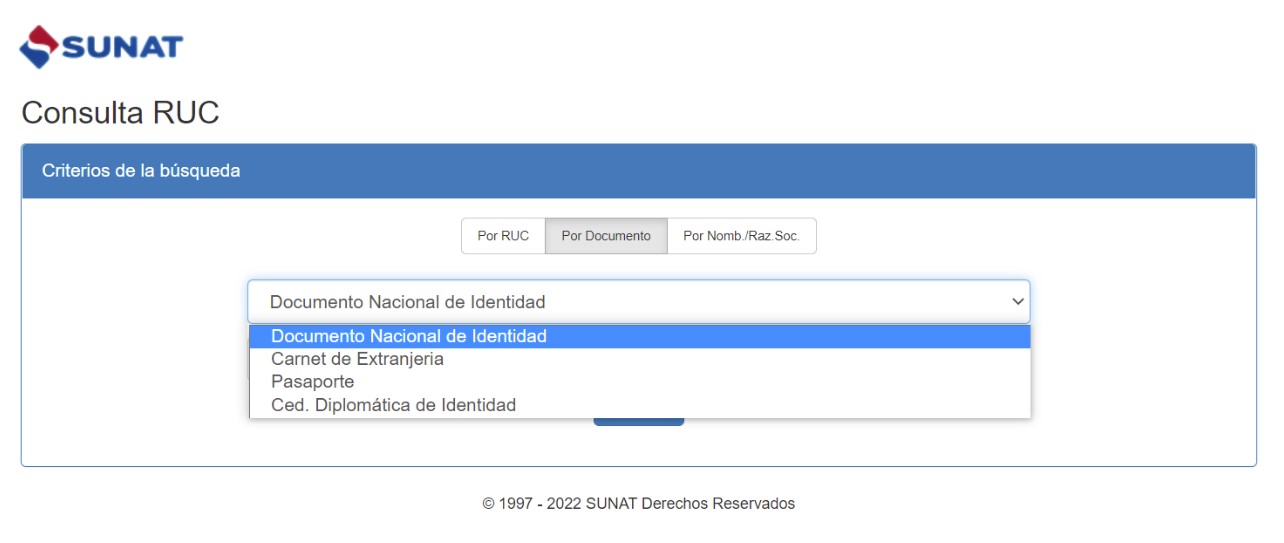Consulta de ruc paso 2