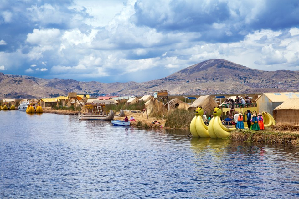 Vista de largo titicaca